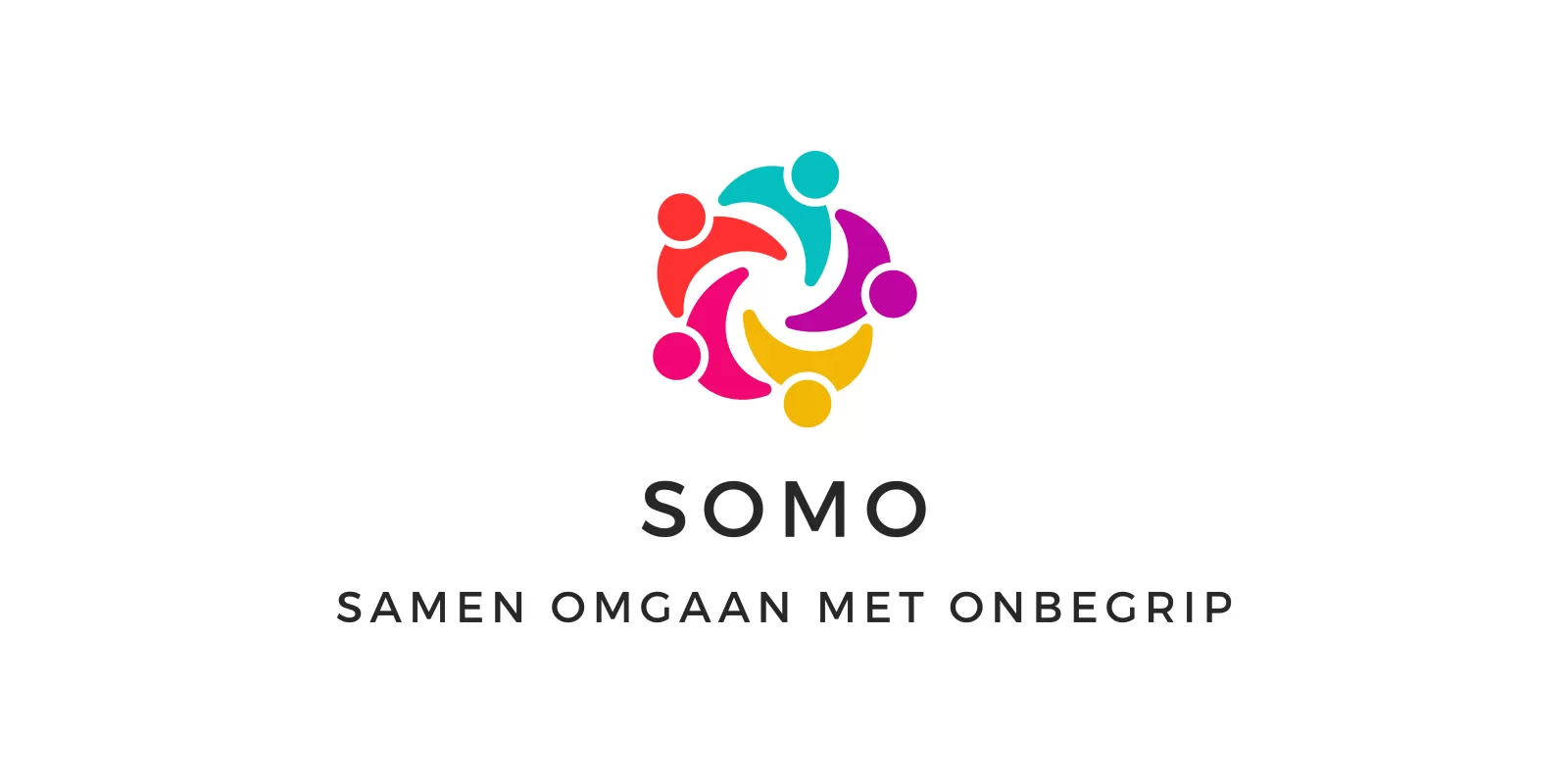SOMO logo met ondertitel: samen omgaan met onbegrip